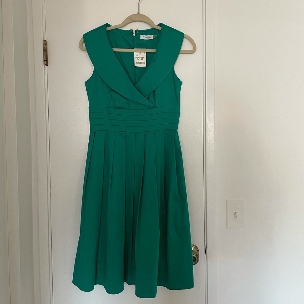New Calvin Klein Dress: Green size 4